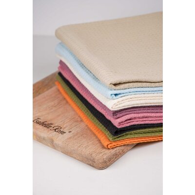 Isabelle Rose Waffle Towel pastel blue