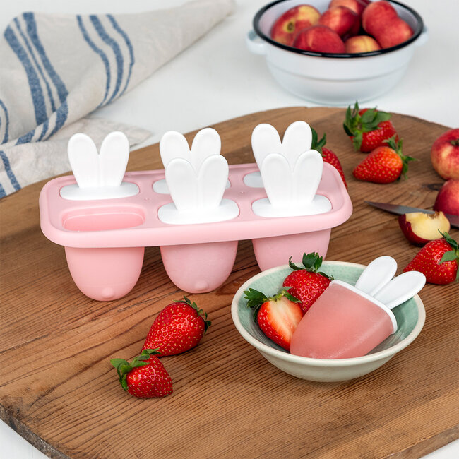 Bunny Ears Popsicle Mold pink