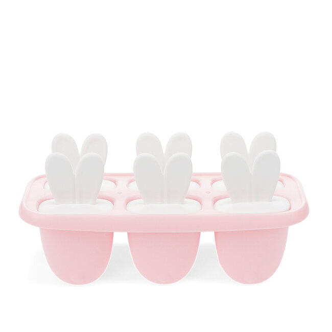 Form für Eis am Stiel mit Hasenohren pink