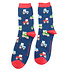 Miss Sparrow Mens Socks Bamboo On the farm navy