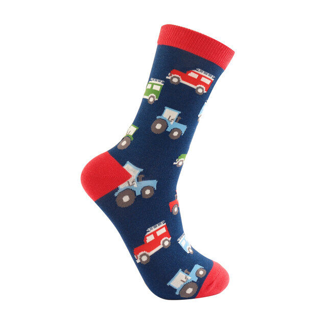 Männer-Socken Bamboo On the farm navy