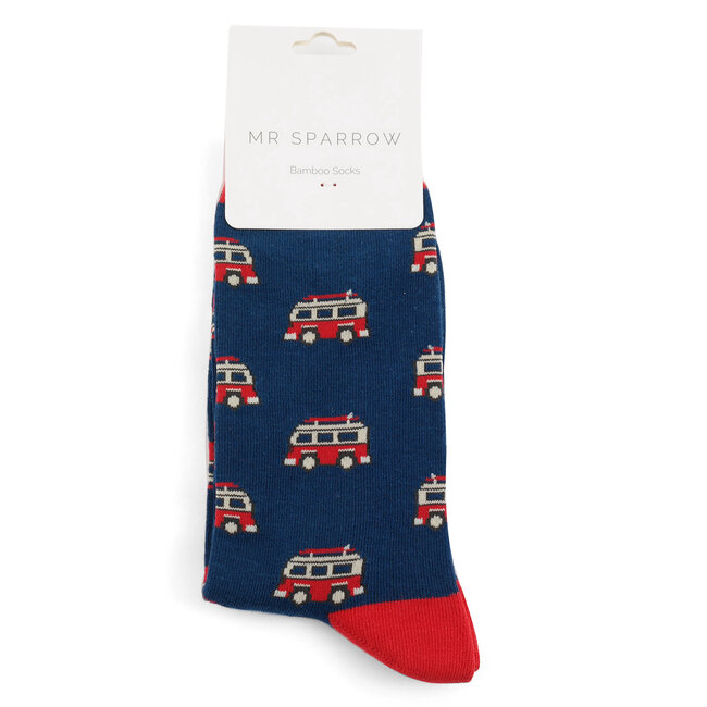 Mens Socks Bamboo Campers navy