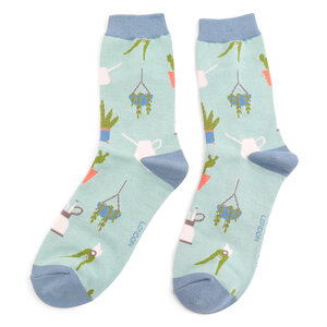 Miss Sparrow Socken Bamboo House plants duck egg