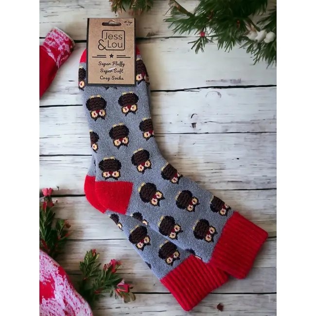 Socken Ribbed Owls grey