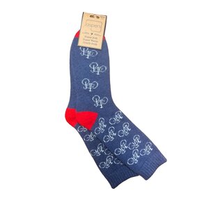 Jess & Lou Men's Socks Super Soft  Bikes navy