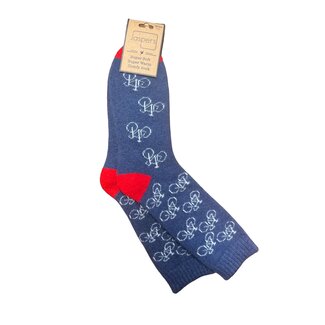 Jess & Lou Men's Socks Super Soft  Bikes navy