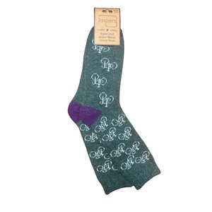 Jess & Lou Men's Socks Super Soft Bikes green