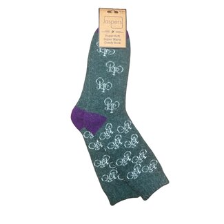 Jess & Lou Men's Socks Super Soft Bikes green