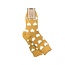Socken Ribbed Hearts gold