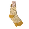 Jess & Lou Socken Ribbed Herringbone gold