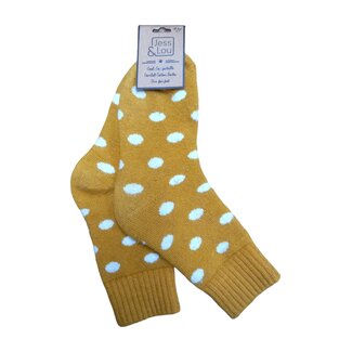 Jess & Lou Socken Ribbed Spot gold