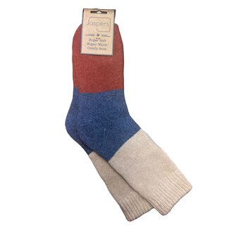 Jess & Lou Männer-Socken Super Soft Colour Blocks beige