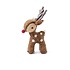 Sjaal met Verhaal Felt Christmas Hanger Rendier chocolade