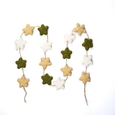 Sjaal met Verhaal Filzgirlande Ster Mistletoe