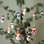 Felt Christmas Hanger Sneeuwpopje aardetinten 30