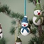 Filz Weihnachtshänger Sneeuwpopje aardetinten 30