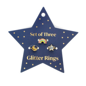 Rex London Glitter Rings Star Card