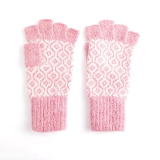 Pure & Cozy Gloves Honeycomb pink