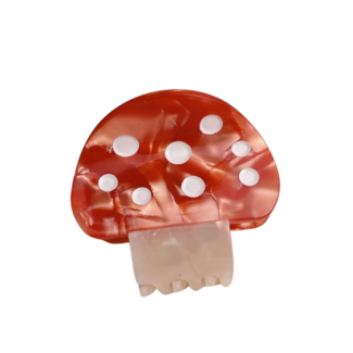 Red Cuckoo Haarklammer Mushroom red