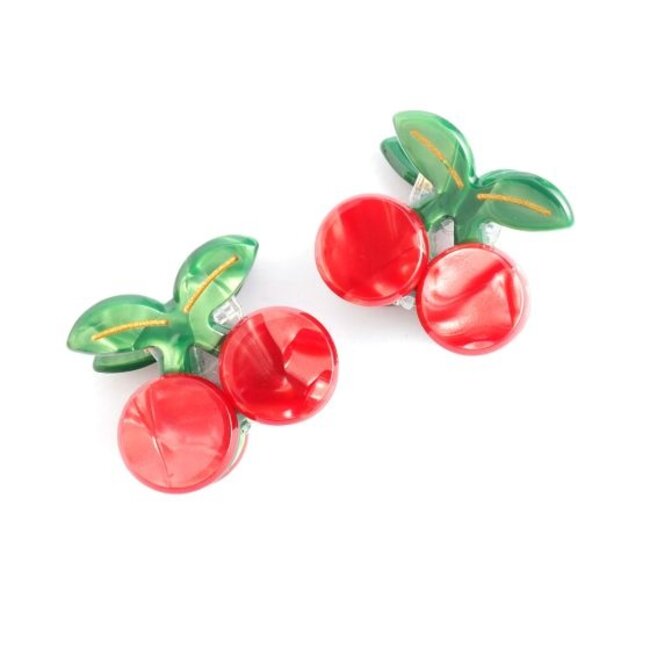 Hair Claw Clips Cherry Set of 2