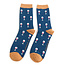 Männer-Socken Bamboo Wine Glass navy