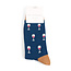 Mens Socks Bamboo Wine Glass navy