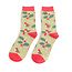 Socken Bamboo Winter Hedgerow green