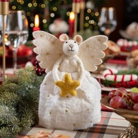 Sjaal met Verhaal Felt Decoration Muis Engel met Ster