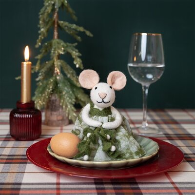 Sjaal met Verhaal Felt Decoration Muis Kerst assorti