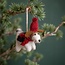 Filz Weihnachtshänger Hondje Met Kerstmuts knitted