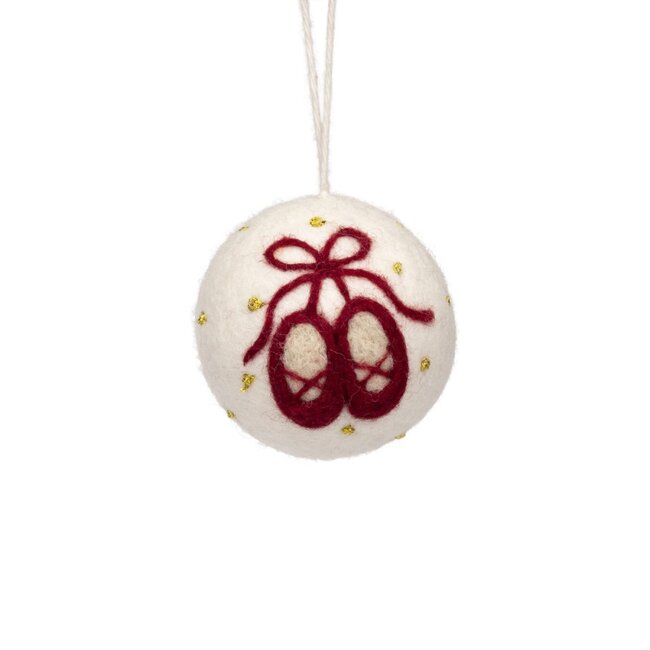 Felt Christmas Hanger Bal Notenkraker assorti