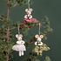 Sjaal met Verhaal Filz Weihnachtshänger Muis Ballerina assorti