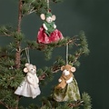 Sjaal met Verhaal Felt Christmas Hanger Muis Oma assorti