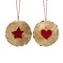 Sjaal met Verhaal Felt Christmas Hanger Linzer Koekje assorti