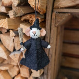 Sjaal met Verhaal Felt Hanger Muis Heks