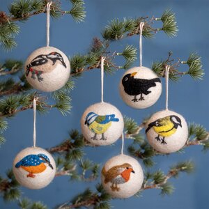 Sjaal met Verhaal Filzhänger Bal Vogels assorti
