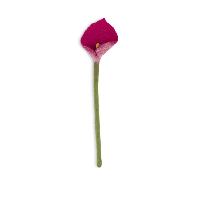 Felt Flower Calla magenta