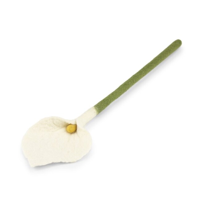 Felt Flower Calla wit