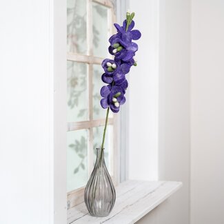 Sjaal met Verhaal Felt Flower Ridderspoor paars