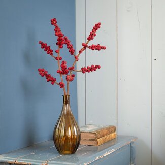 Sjaal met Verhaal Filzblume Tak Bes rood