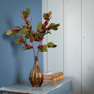 Sjaal met Verhaal Felt Flower Tak Holly Berry