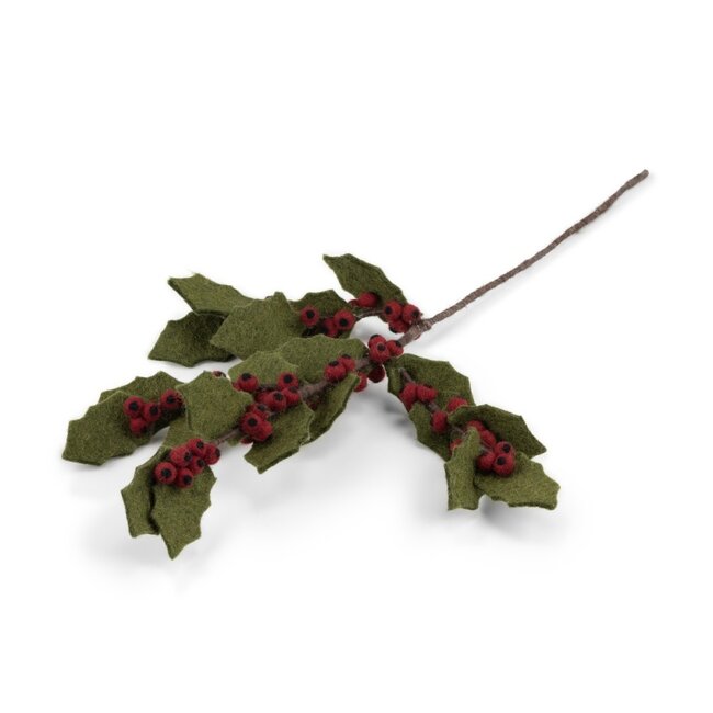 Filzblume Tak Holly Berry