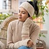 Sjaal met Verhaal Handwarmer Granny Square beige