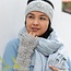 Handwarmer Granny Square light grey