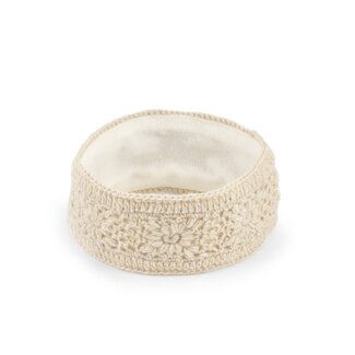 Sjaal met Verhaal Headband Granny Square beige