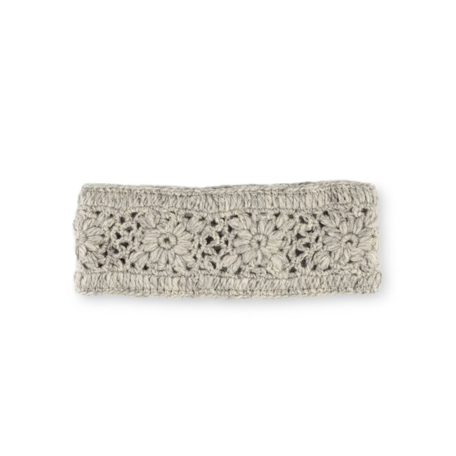 Headband Granny Square light grey