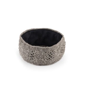 Sjaal met Verhaal Headband Granny Square taupe