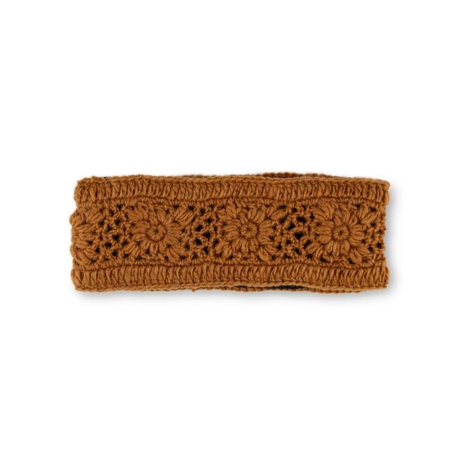Headband Granny Square cognac