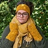 Sjaal met Verhaal Headband Granny Square oker