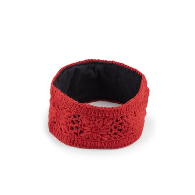 Sjaal met Verhaal Headband Granny Square red